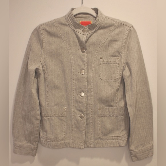 Isaac Mizrahi Jackets & Blazers - Isaac Mizrahi Grey Denim Jacket in size S